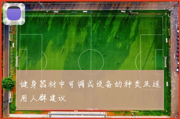 健身器材中可调式设备的种类及适用人群建议